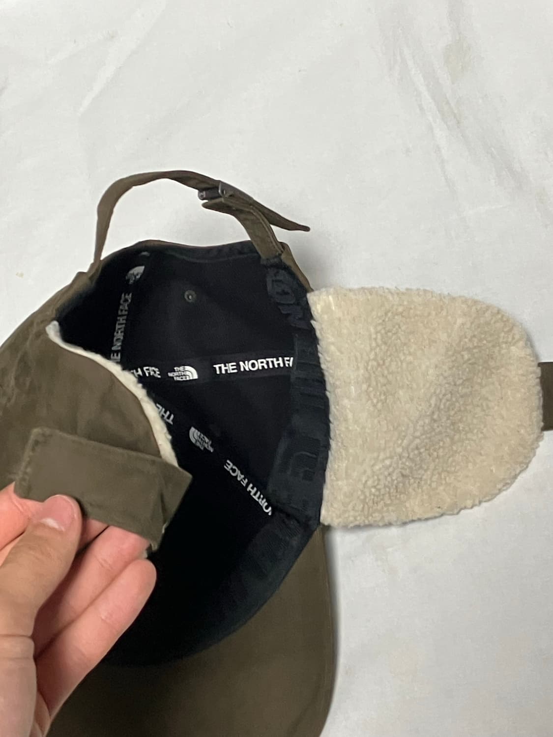 노스페이스 이어머프 귀달이 군밤 트루퍼햇 카키 상품이미지4