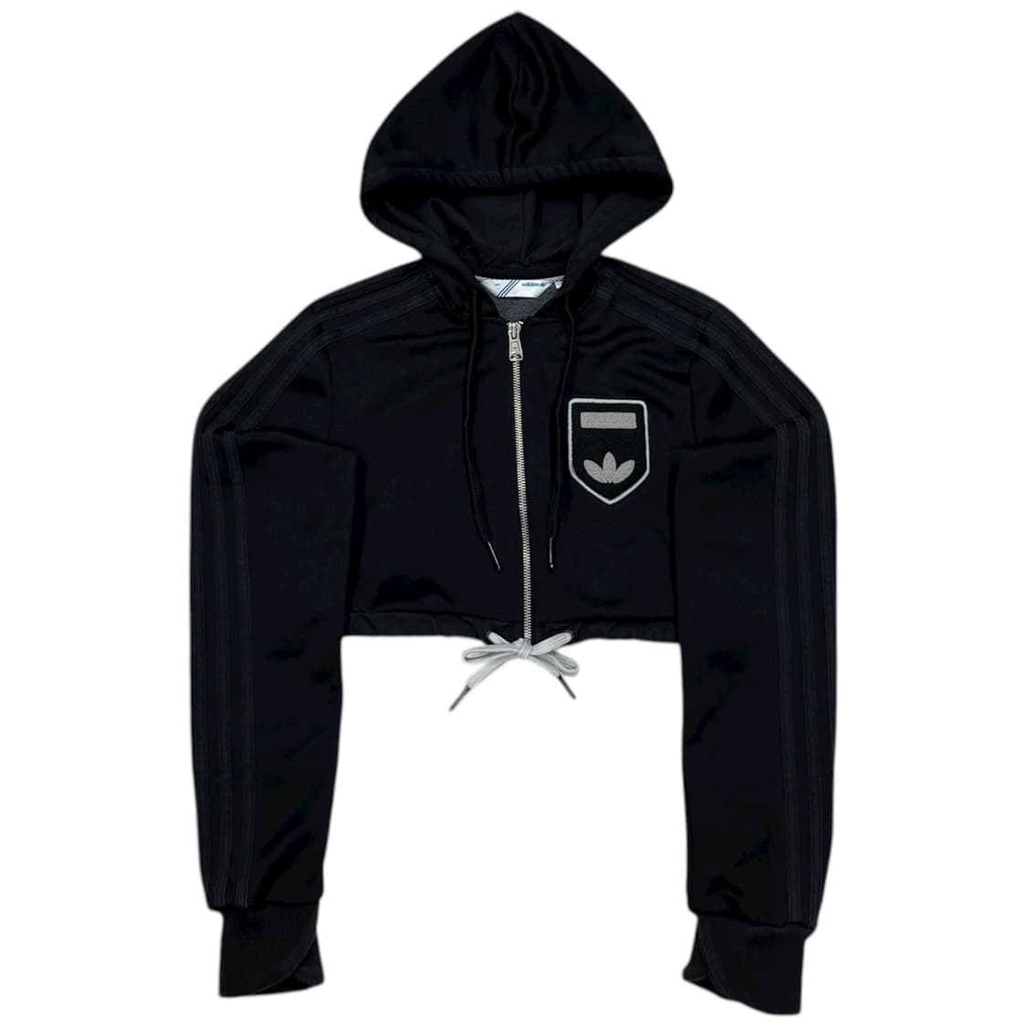 아디다스 빈티지 Y2K 딱붙핏 크롭 후드집업 자켓 블랙 XS 85 상품이미지1