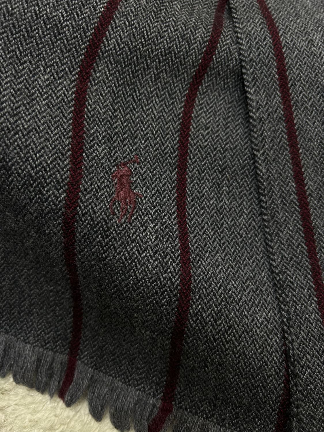 폴로랄프로렌 울 혼방 머플러/짙은그레이 상품이미지4