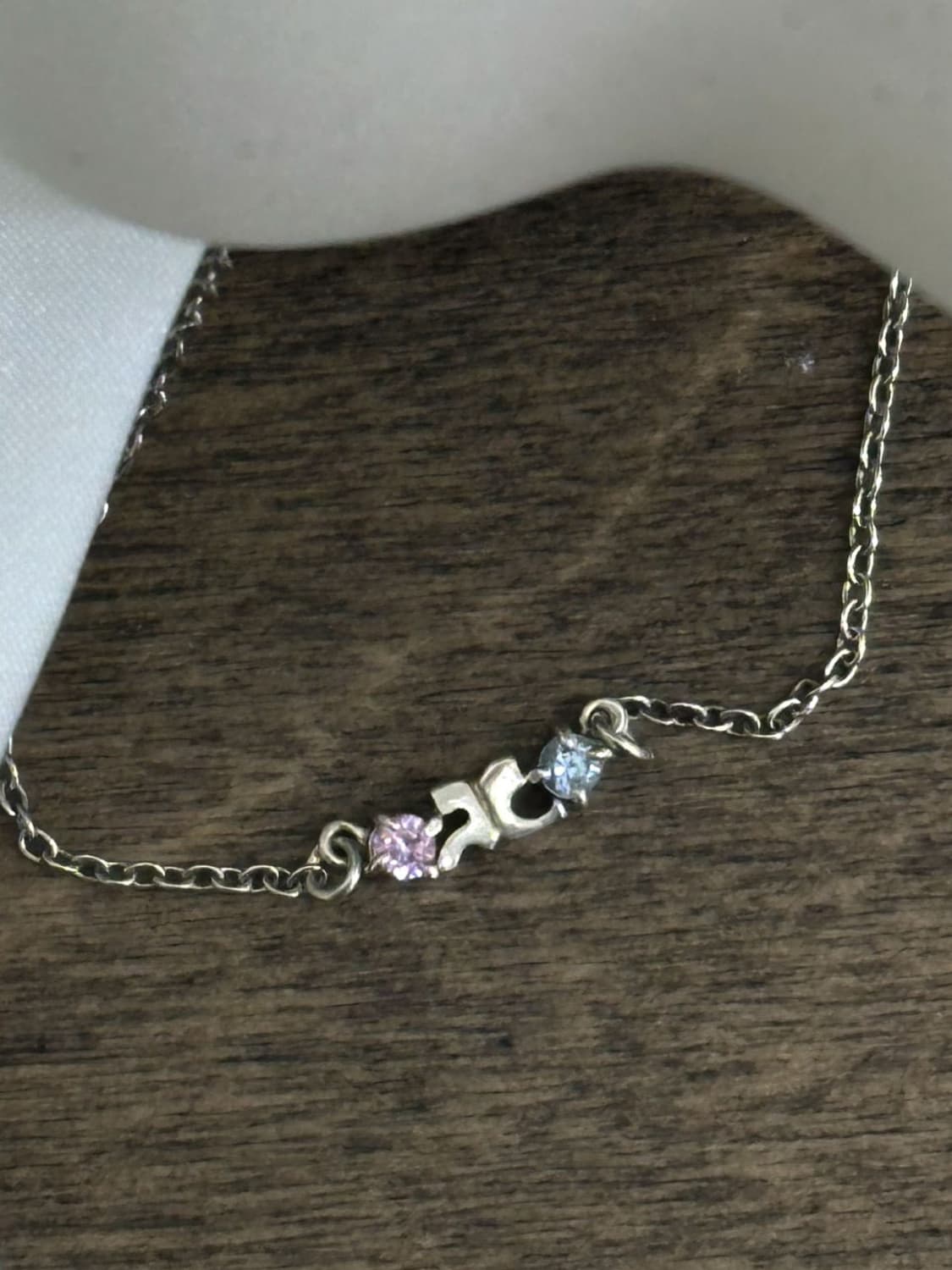 courreges / 꾸레쥬  큐빅로고 실버925 목걸이 상품이미지1