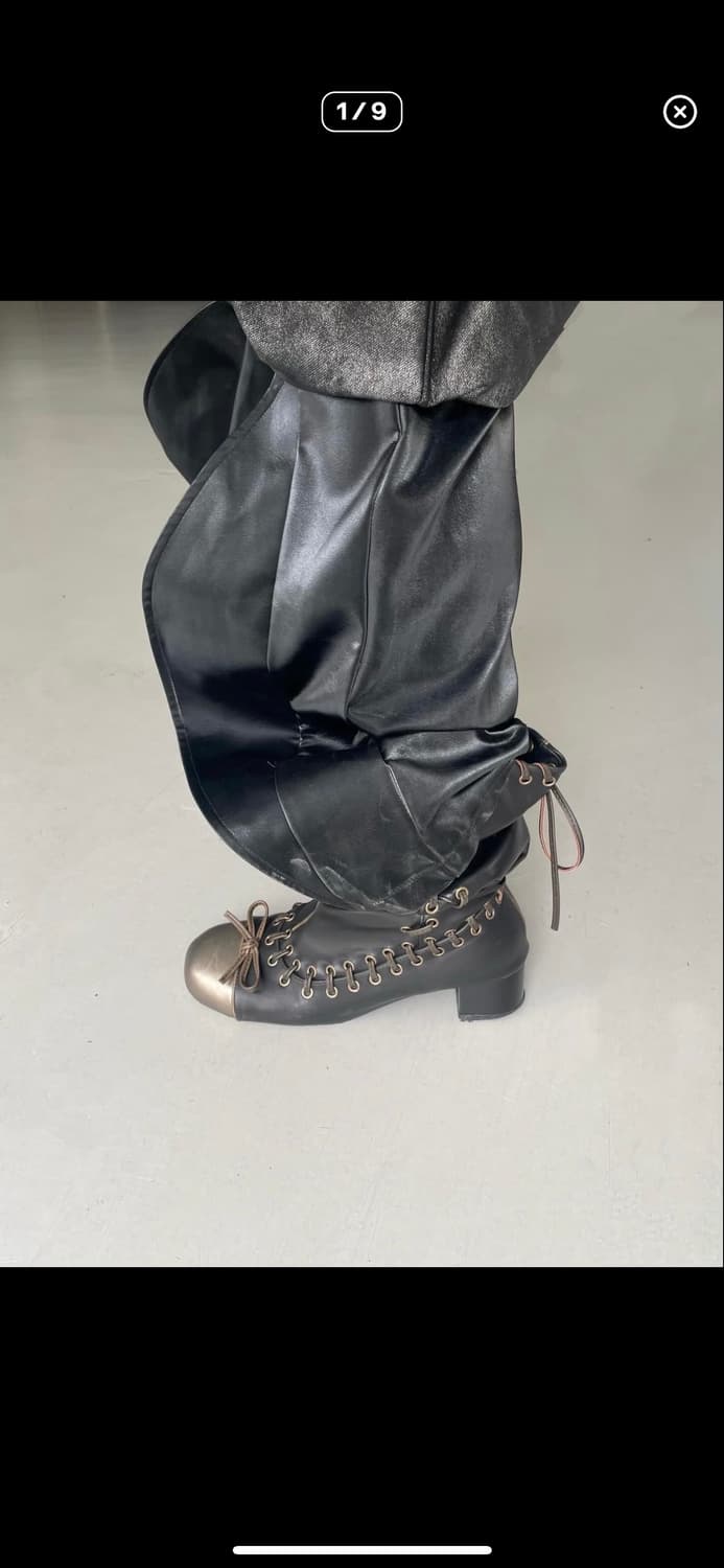 Faye파예 Glossy balloon leather long pants 상품이미지7
