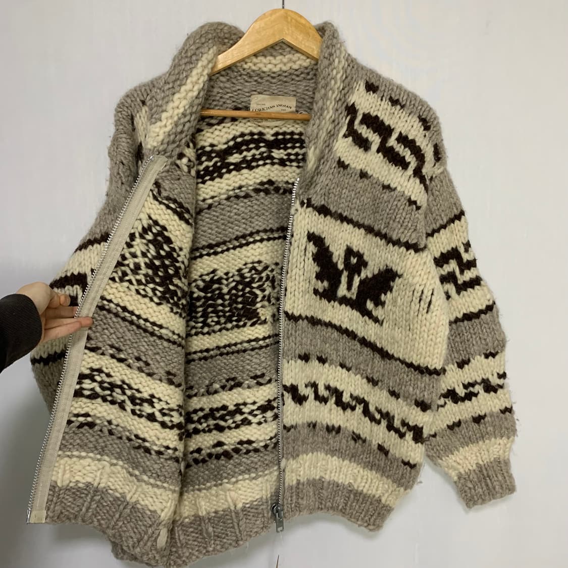 코위챤 코위찬 빈티지 니트 집업 가디건 노르딕 스웨터 남녀공용 상품이미지4