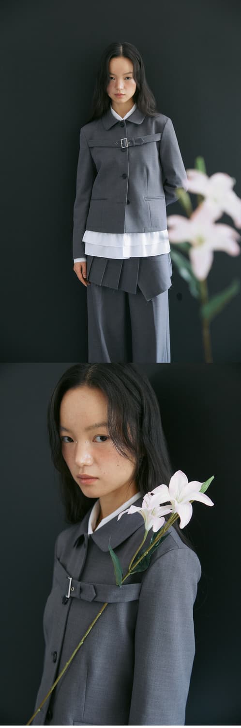 Youshim (유심) 벨트 테일러드 자켓 상품이미지2