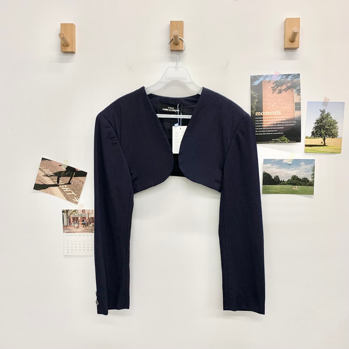 80's 꼼데가르송 트리콧 네이비 셋업  상품이미지2