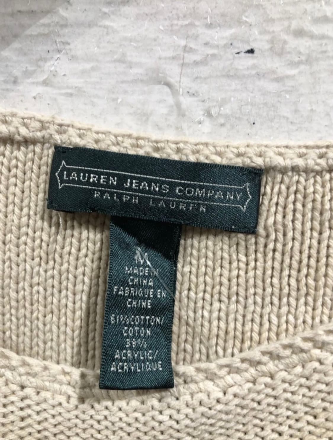 [8702]Ralph Lauren beige sweater 상품이미지5