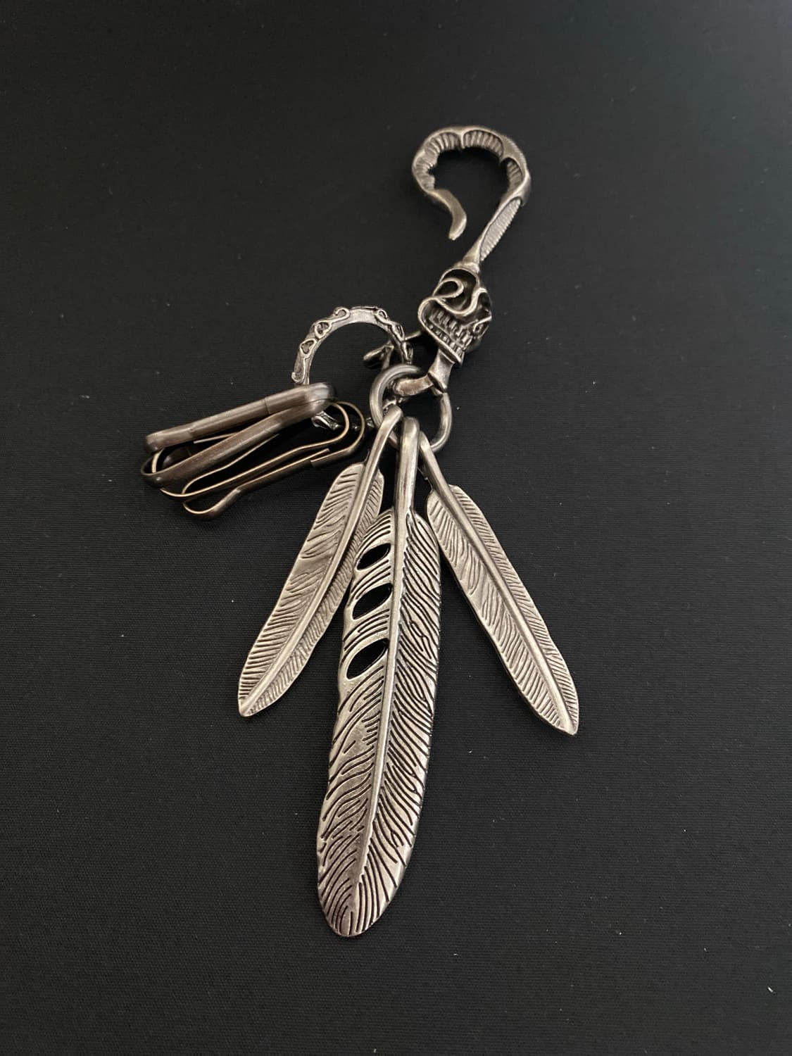 스컬 패더 키링 상품이미지1