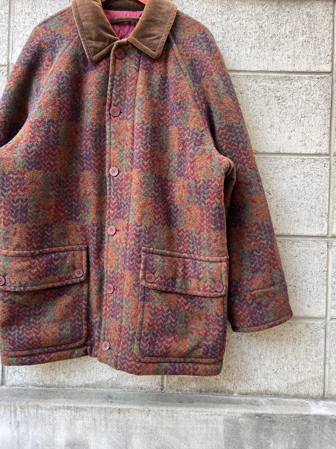 90s MISSONI SPORT AZTEC WOOL 미쏘니스포츠 울자켓 상품이미지6