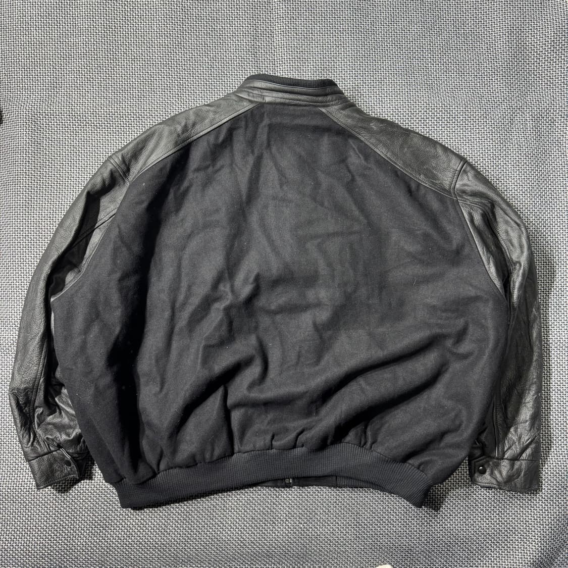 빈티지 바시티 자켓 블랙 ( 5XL/OLD-7954 ) 상품이미지6