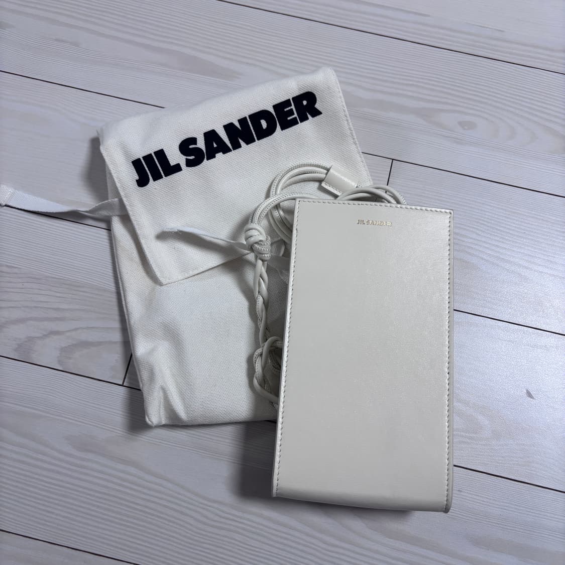 질샌더 탱글 레더 폰 홀더백 아이보리 + 더스트포함 상품이미지2