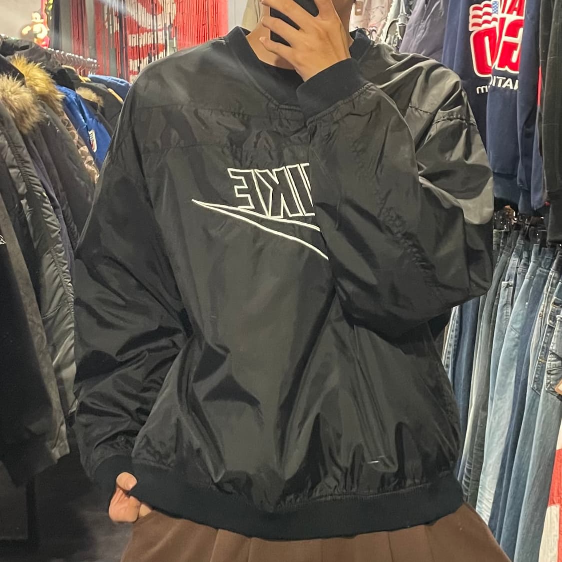 [IM]나이키 빅스우시 로고 웜업 블랙 상품이미지2