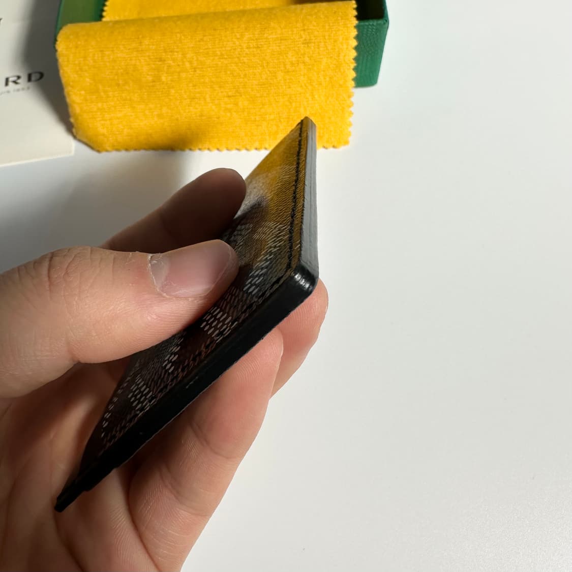 [새상품] 고야드 생쉴피스 카드지갑 블랙 풀구성 상품이미지6