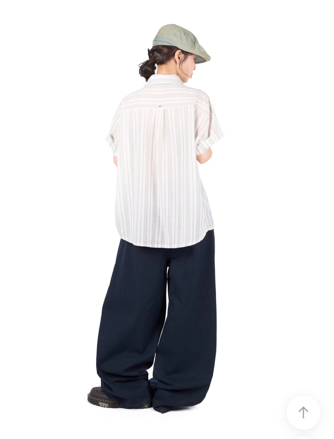 릿킴 cover pintuck balloon pants navy 바지 상품이미지4