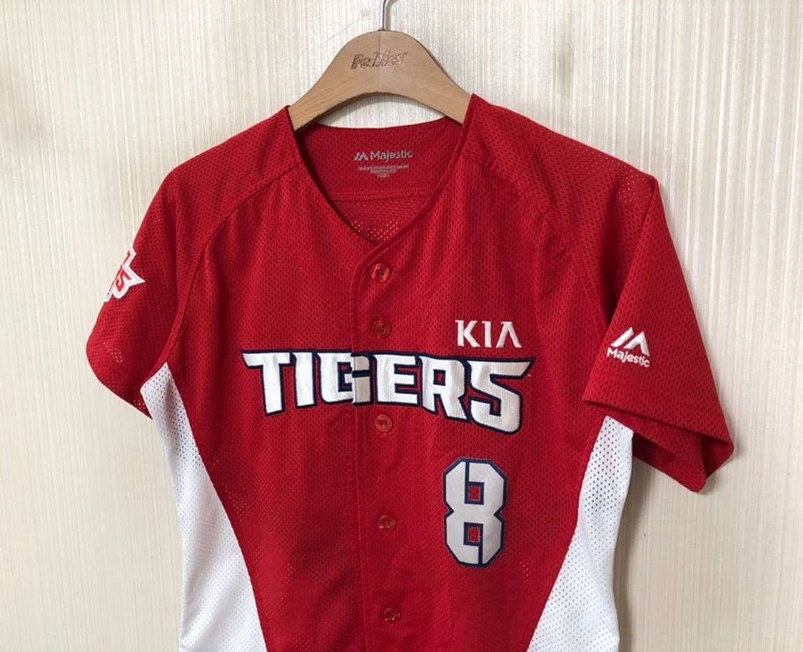 KBO 마제스틱 기아타이거즈 18시즌 원정유니폼 80 #8 안치홍 상품이미지6
