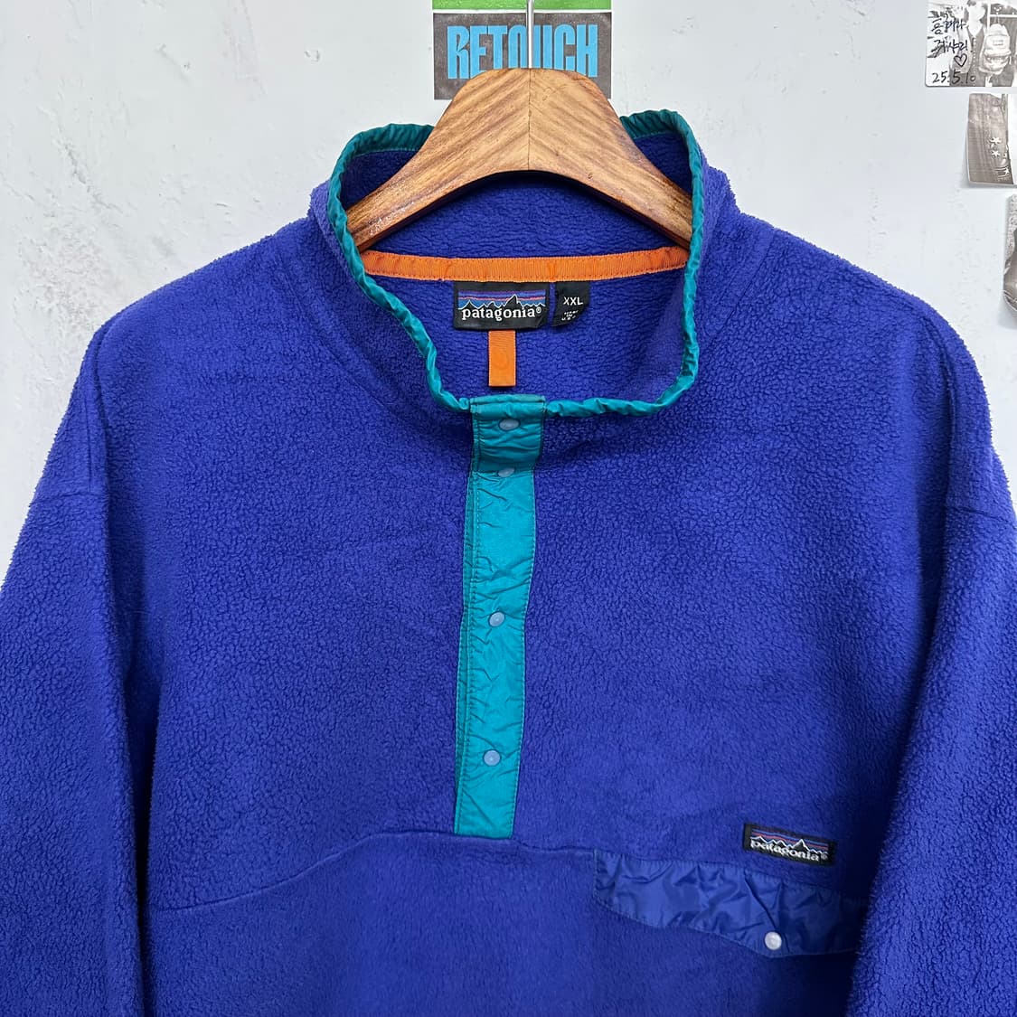 90‘s 파타고니아 신칠라 스냅티 ’퍼플/틸‘ 상품이미지2
