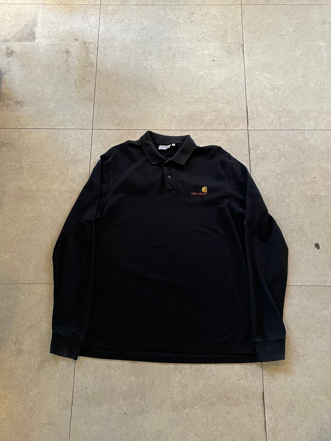 칼하트 블랙 카라 긴팔티셔츠 상품이미지1