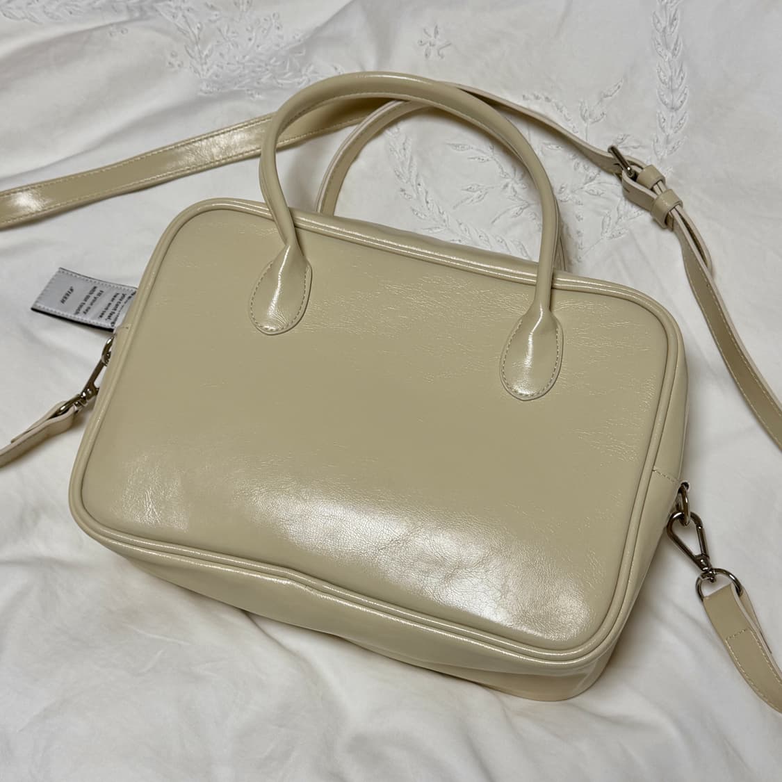 니히 nieeh 스퀘어백 크림 제니 가방  상품이미지1