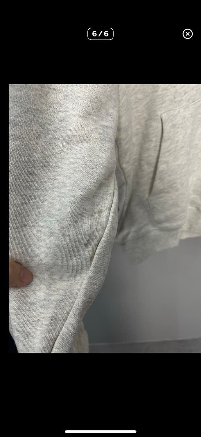 아메스 월드와이드 베이직로고 오트밀 후드집업 A2785 상품이미지6