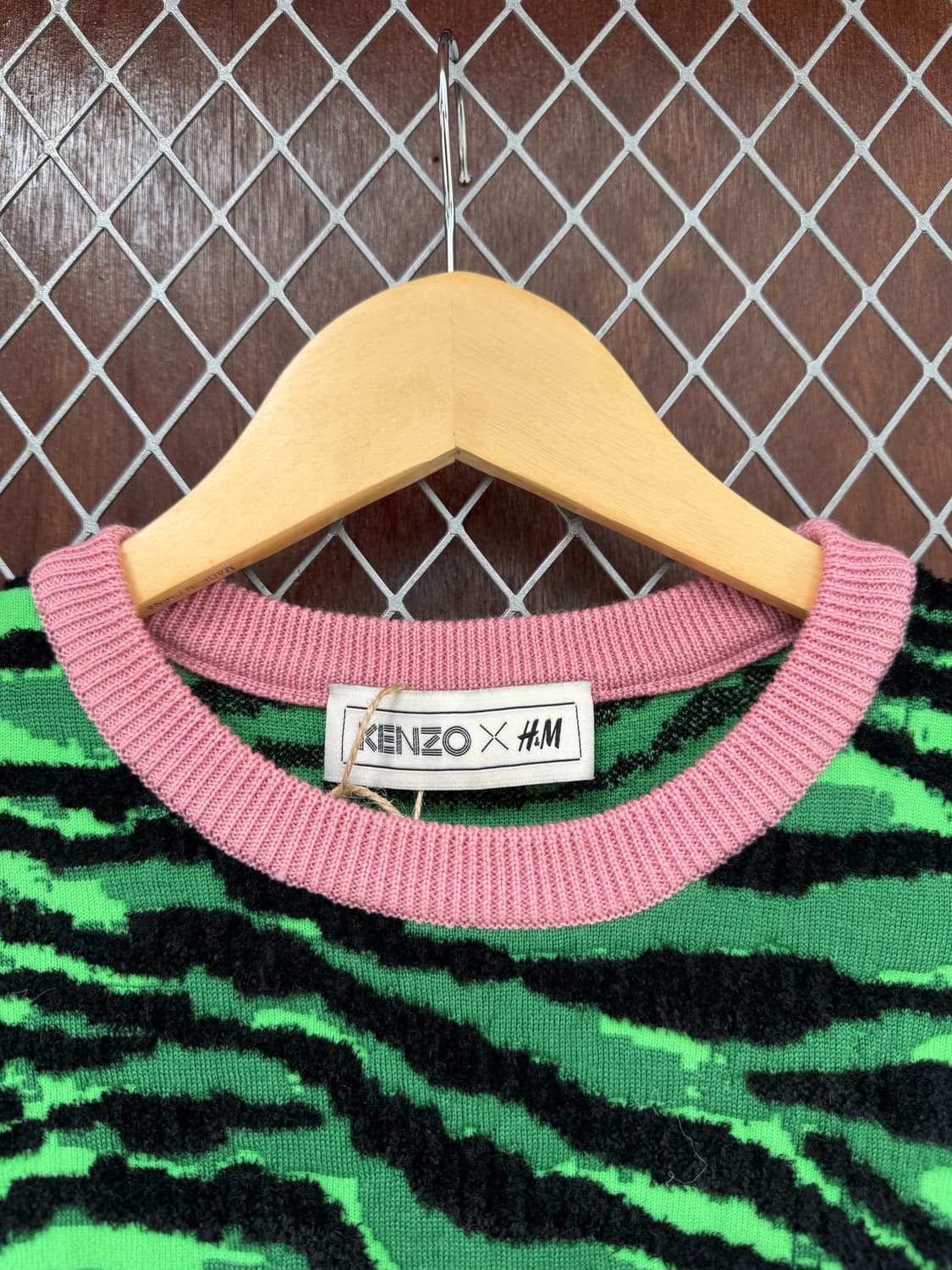 KENZO x H&M 겐조 에이치엔엠 콜라보 호피 프릴 자수 울 니트 M 상품이미지4