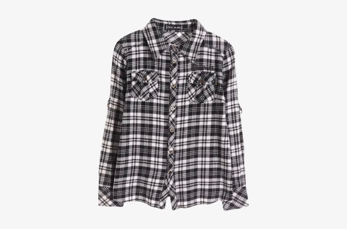 일본 빈티지 체크 셔츠 상품이미지1