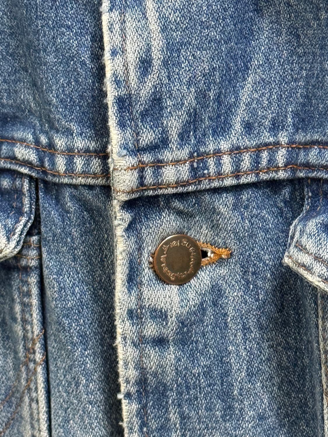 80s 빈티지 랭글러 블랭킷 라이너 데님자켓 상품이미지6