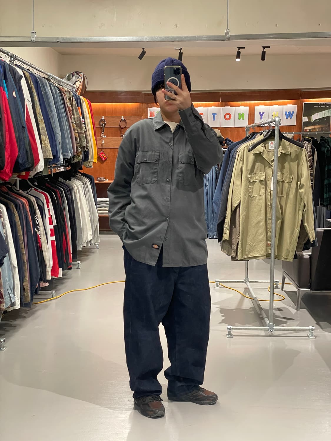 디키즈 워크 셔츠(그레이)   상품이미지6