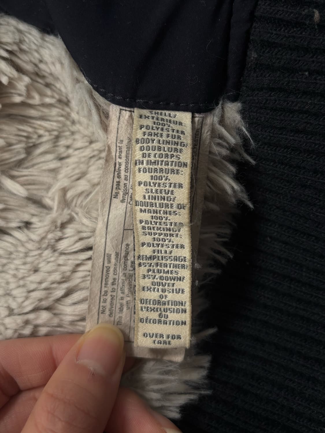 아베크롬비 울프죠 네이비 크롭 패딩 자켓 상품이미지7