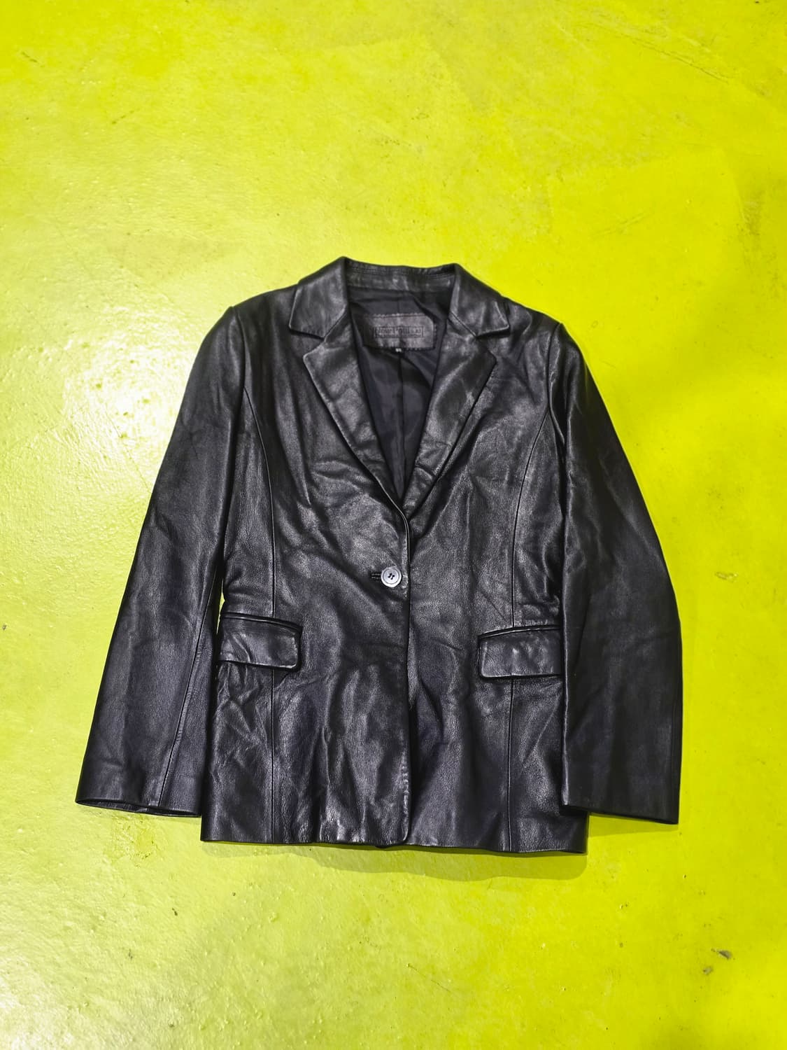 블랙 가죽 여성 자켓 상품이미지1