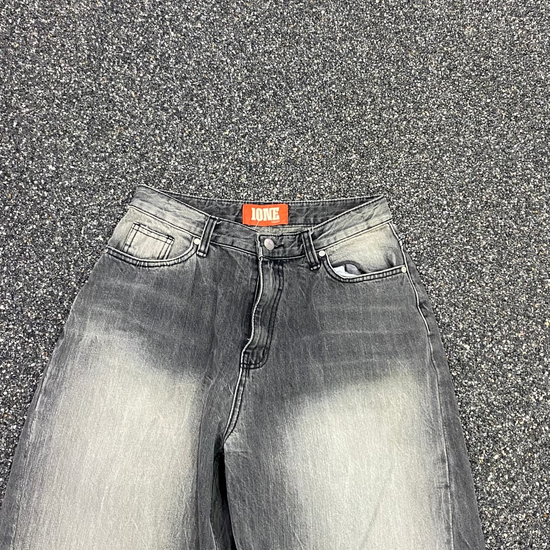 원원 빈티지 워싱 링클 흑청팬츠 B3148 상품이미지4