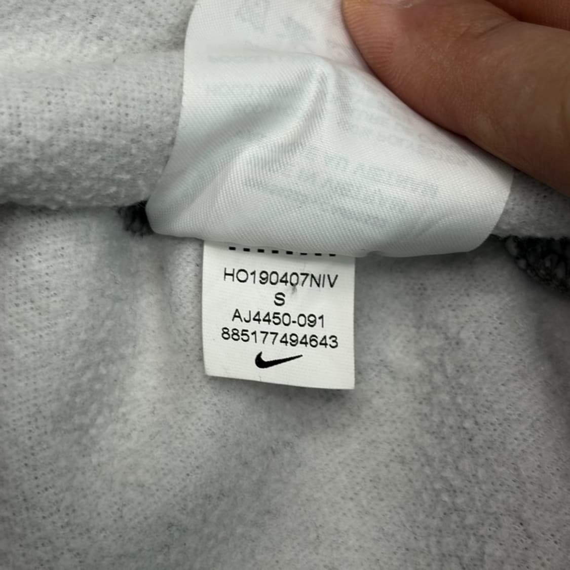 NIKE 그레이 드라이핏 후드집업 S 상품이미지6