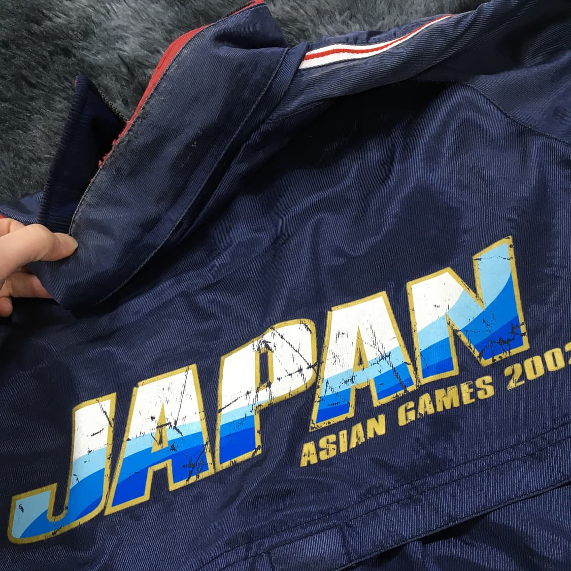 투티/0289 아식스 재팬 올림픽 바람막이 자켓 집업 2002 희귀 레어 상품이미지7