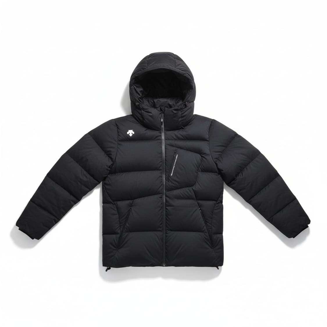 데상트 블랙 패딩 점퍼 후드 상품이미지1