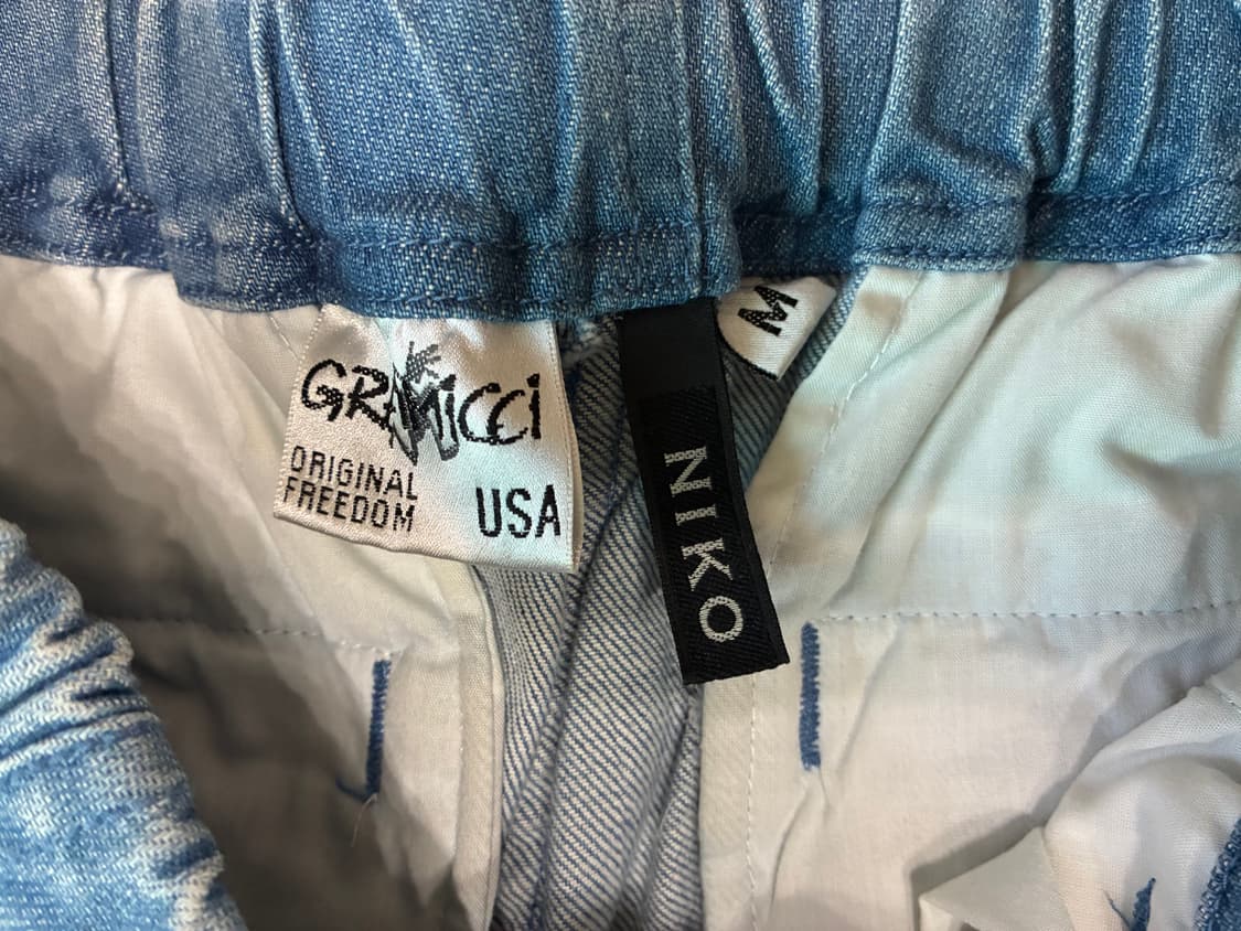 Gramicci × Niko and… 콜라보 데님 테이퍼드 팬츠 M 상품이미지4