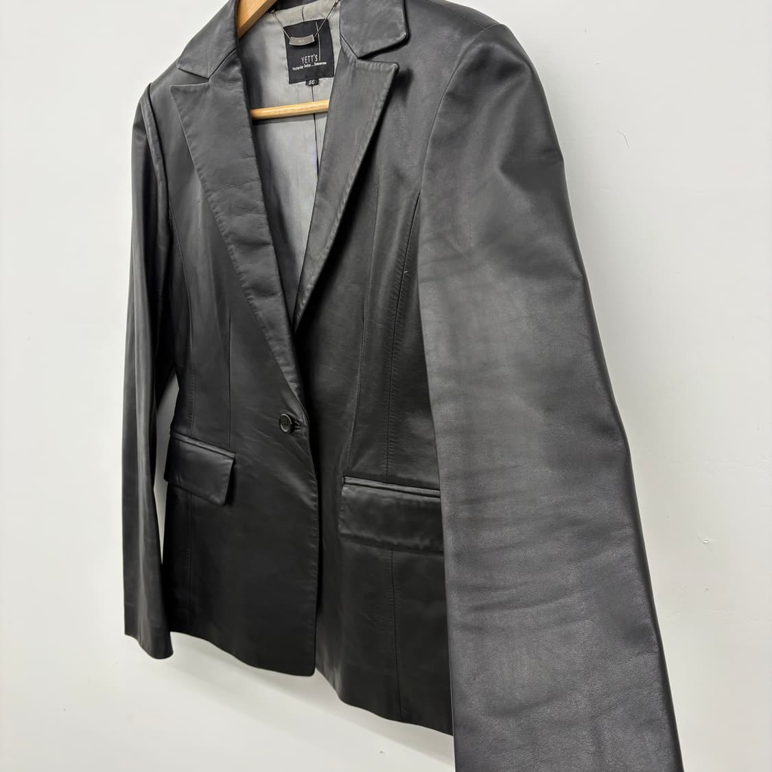 YETTS 양가죽 자켓 블랙 여/M 상품이미지3