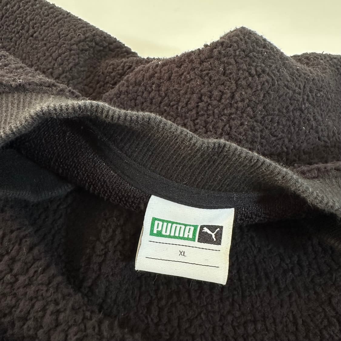 XL 푸마 블랙 뽀글이 후리스 맨투맨 상품이미지4
