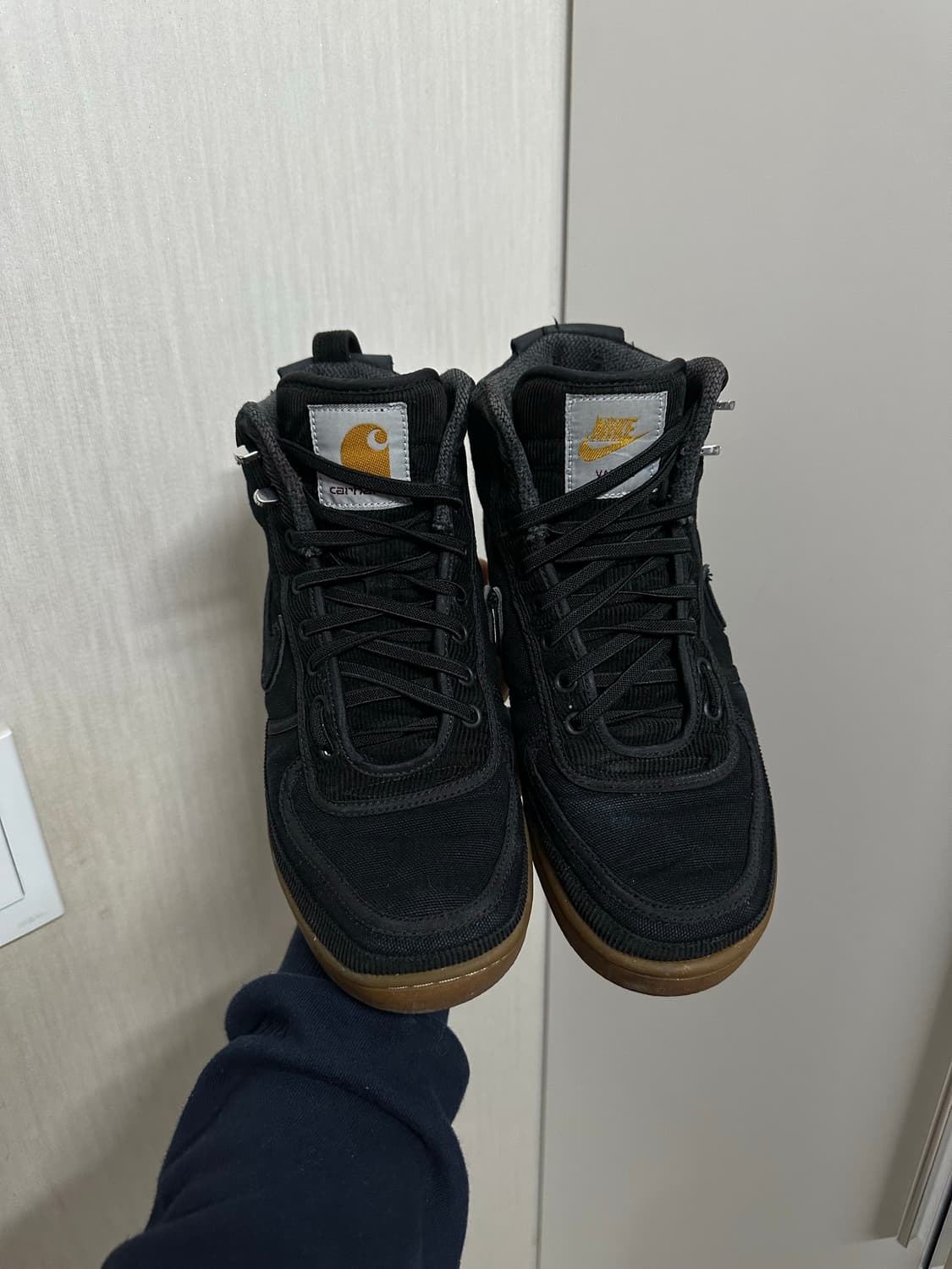 나이키 x 칼하트 반달 하이 블랙 250 상품이미지1
