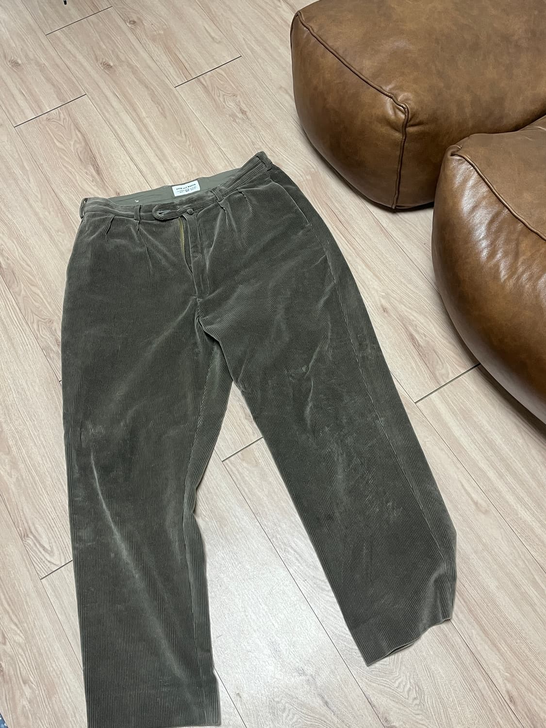 엔즈앤드민즈 그랜파 투턱 트라우처 카키 (L) 상품이미지7