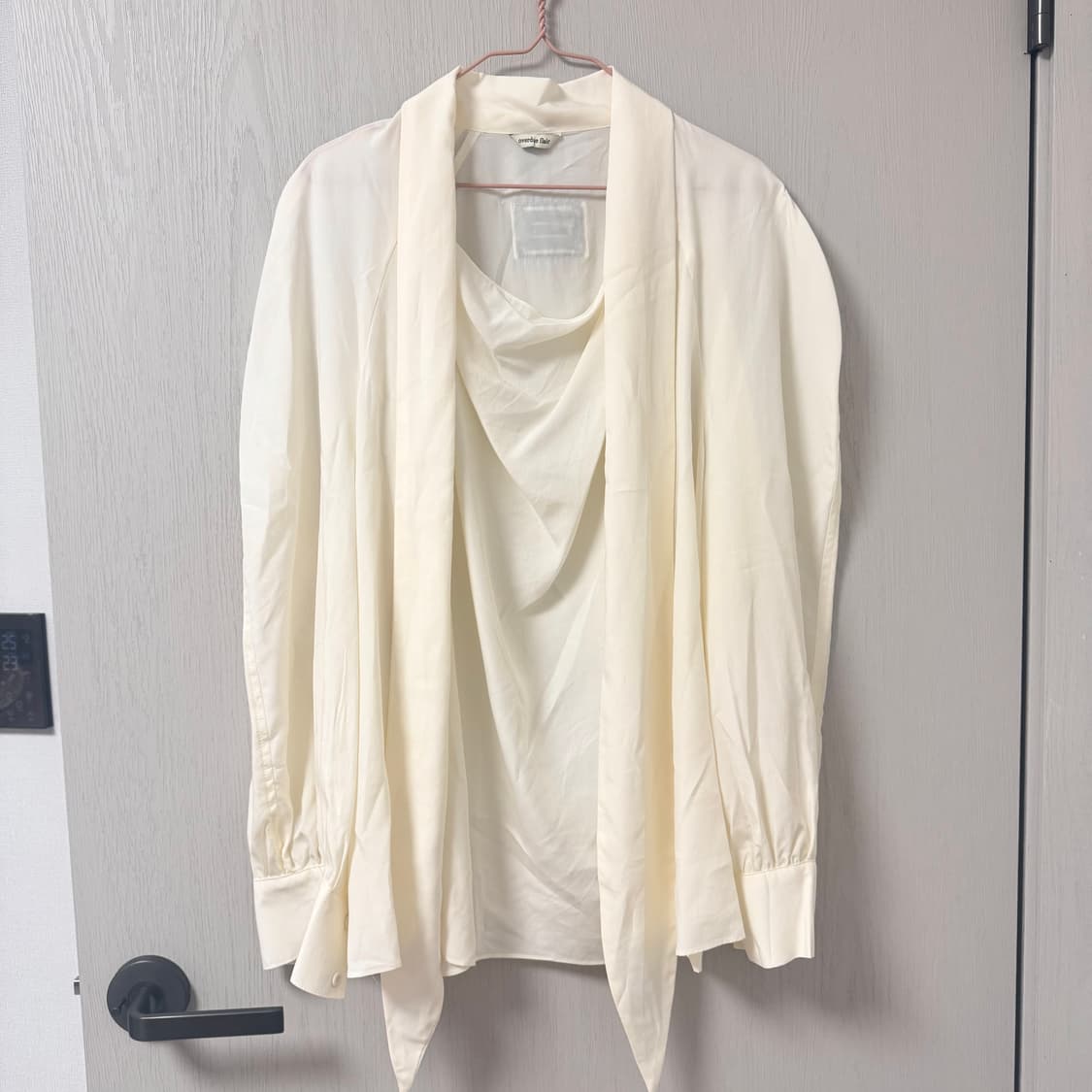 오버듀플레어 타이 블라우스 상품이미지4