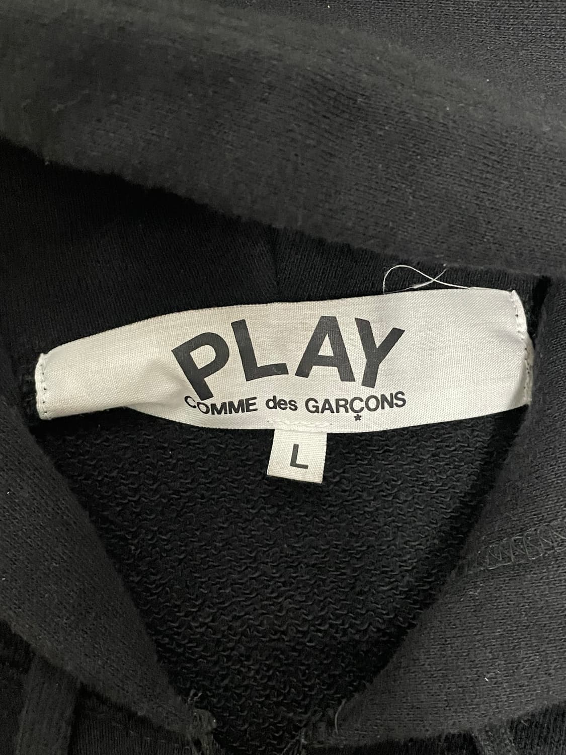 꼼데가르송 더블하트 후드집업 L 상품이미지4