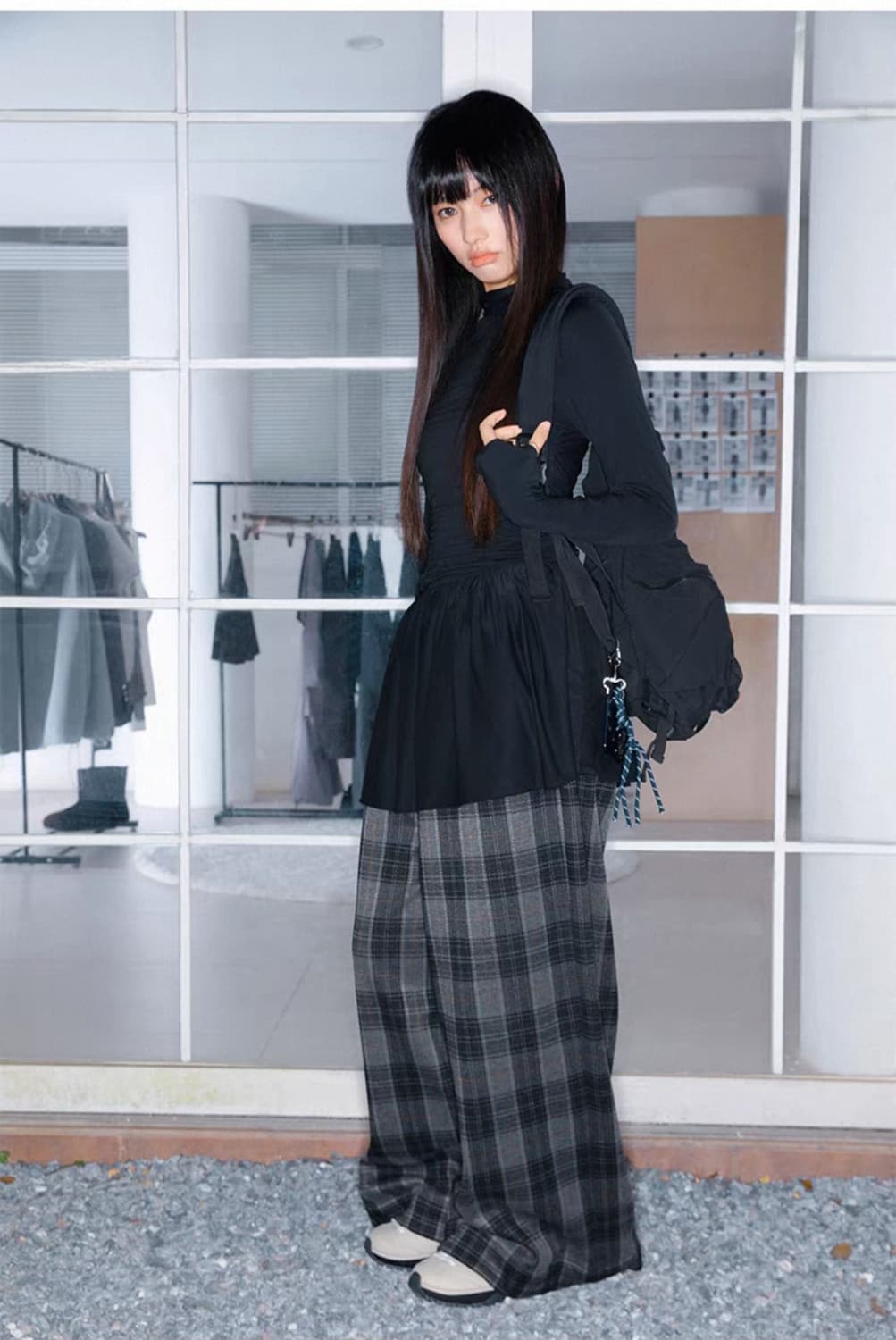 코이세이오깔 체크 팬츠 상품이미지1