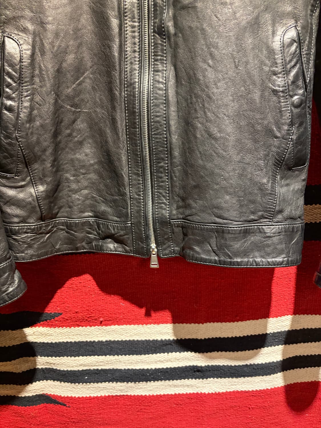 Single sheep skin biker jacket / 양가죽 바이커 상품이미지9