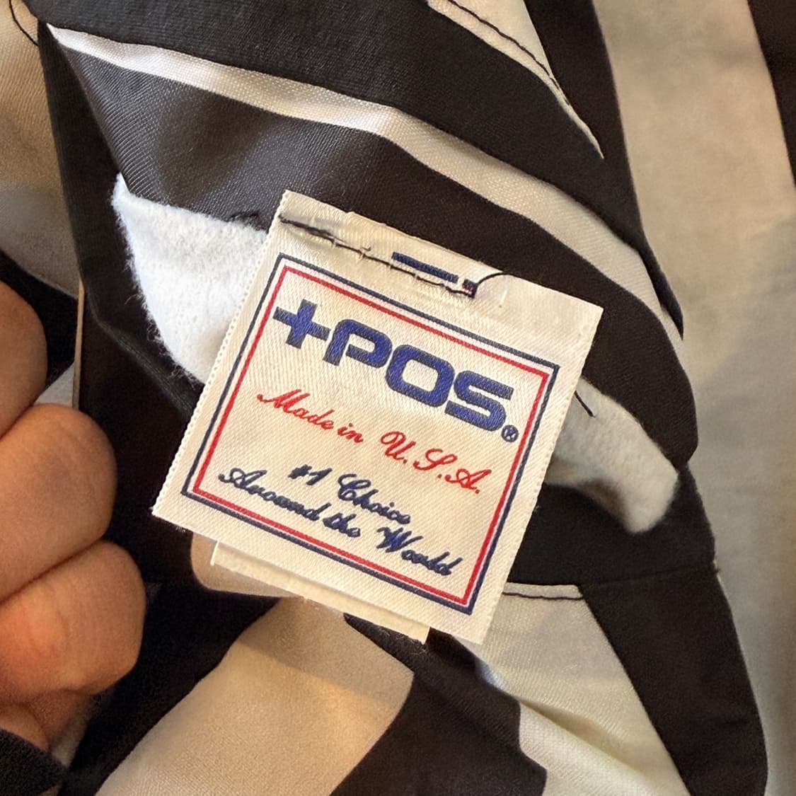 80S +POS 미국빈티지 레프리 블랙앤화이트 자켓 상품이미지6