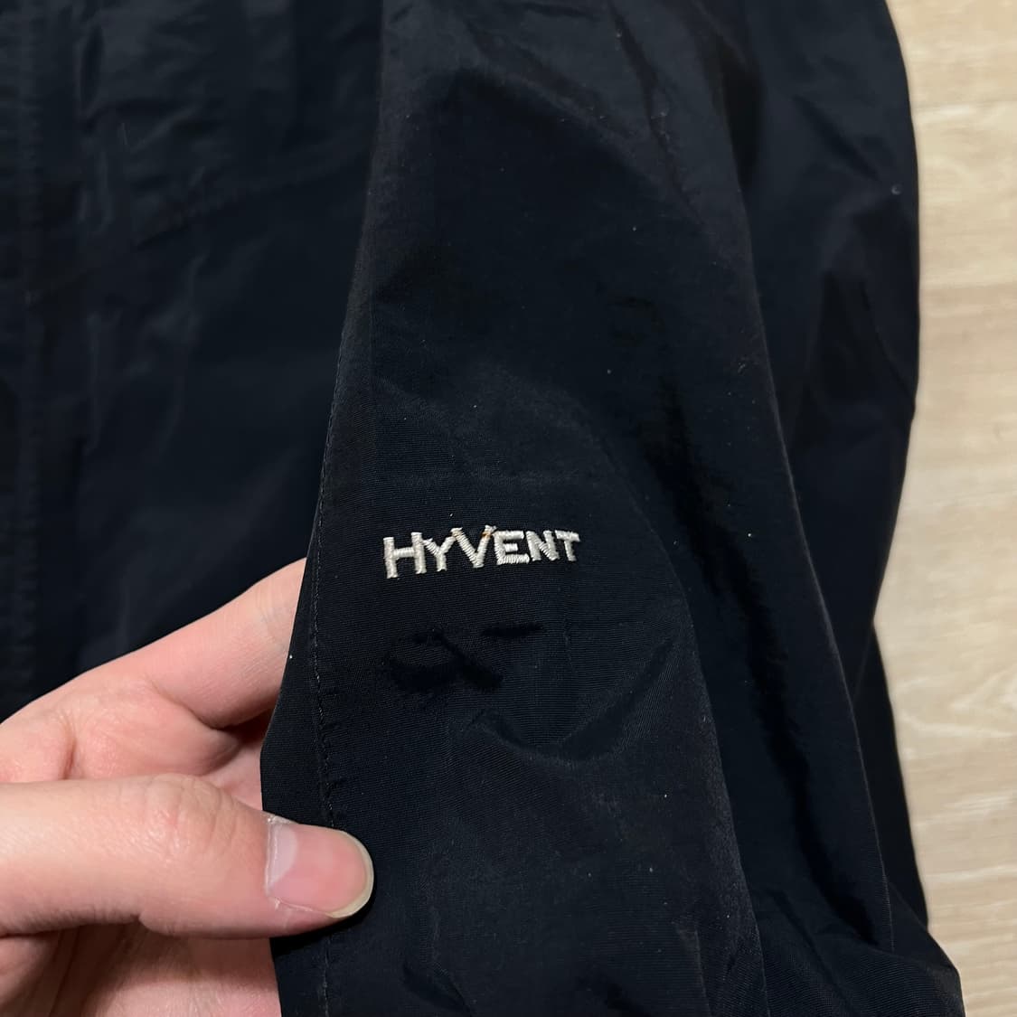 노스페이스 하이벤트 로고 바람막이 자켓 [블랙] S/90 상품이미지5