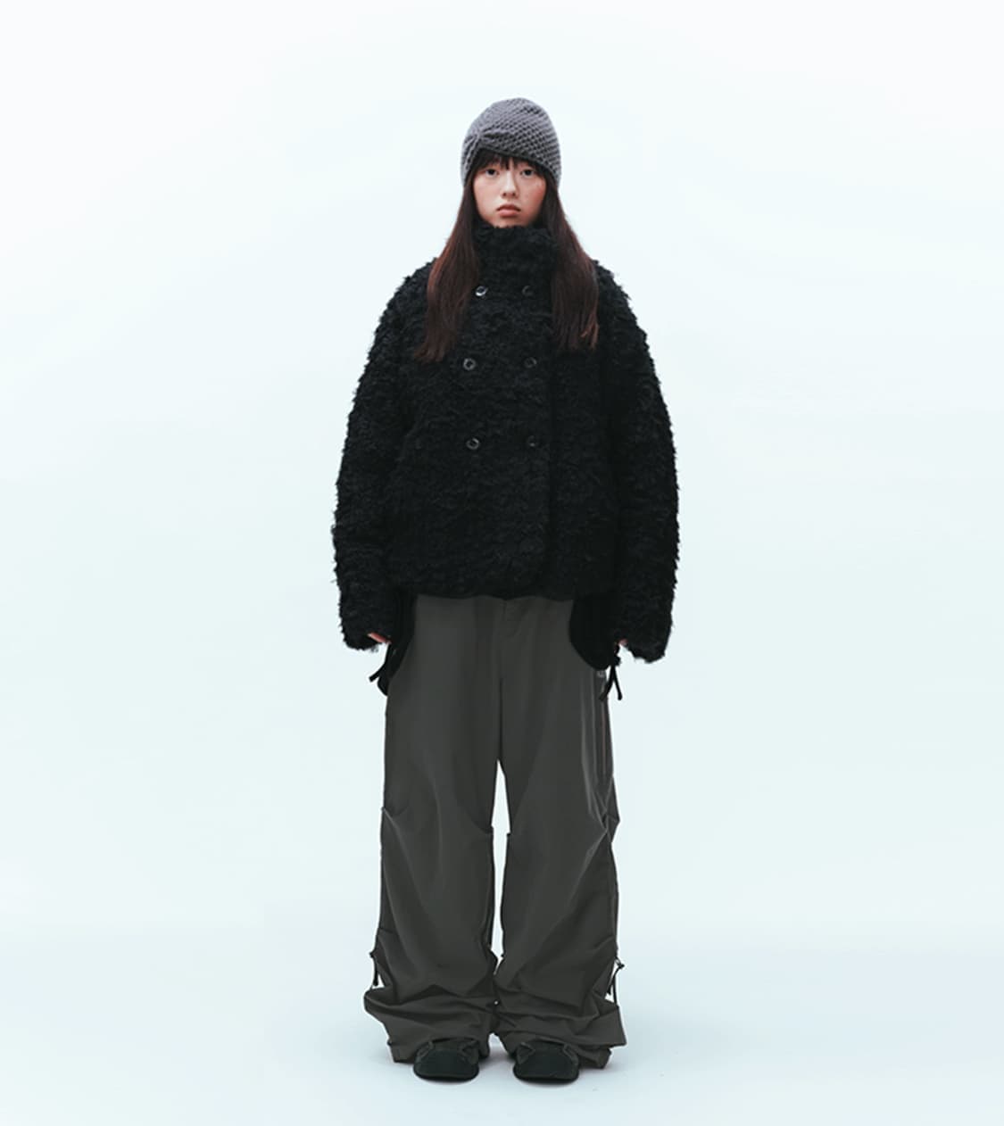 코이세이오 헤어리 퍼자켓 블랙 상품이미지1