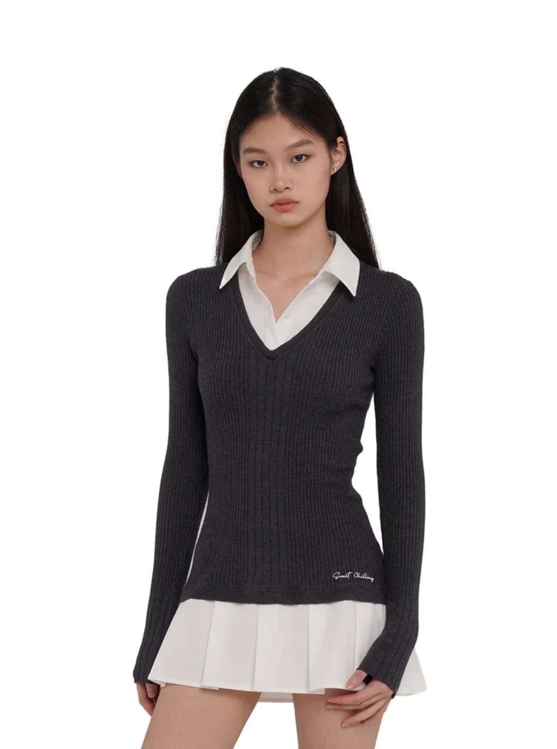 스위트칠링 Sweetchilling PATCHWORK PLEATED MI 상품이미지2