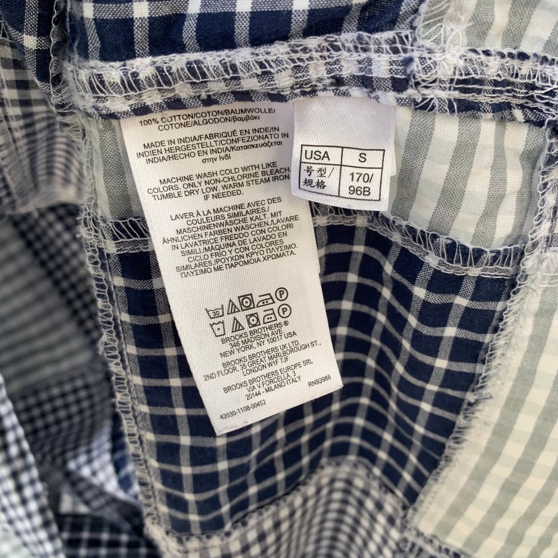 브룩스 브라더스 패치워크 셔츠 상품이미지4