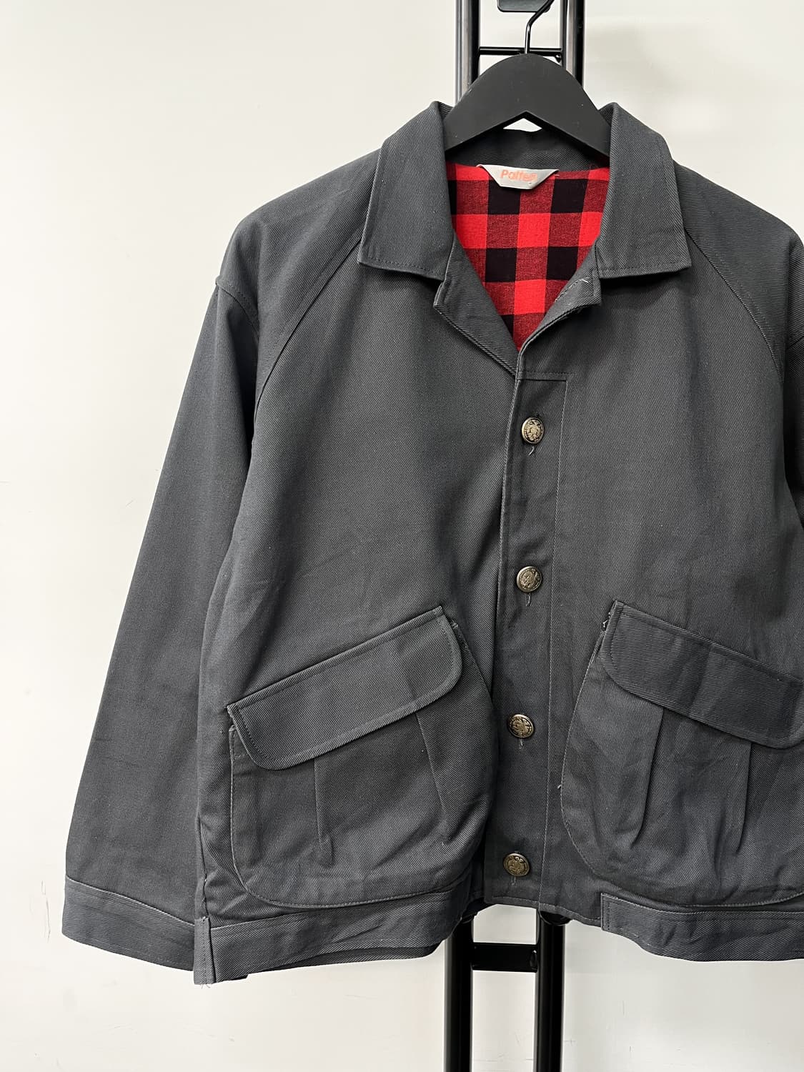 Palten 90's 체크 라인 워크 자켓 상품이미지3