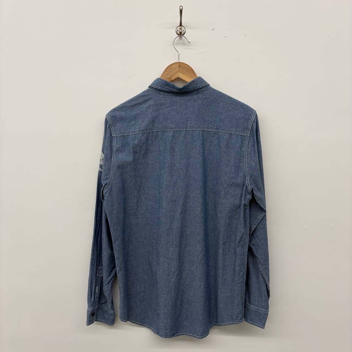 RUSSELL 데님 셔츠 남방 블루 XL 상품이미지6