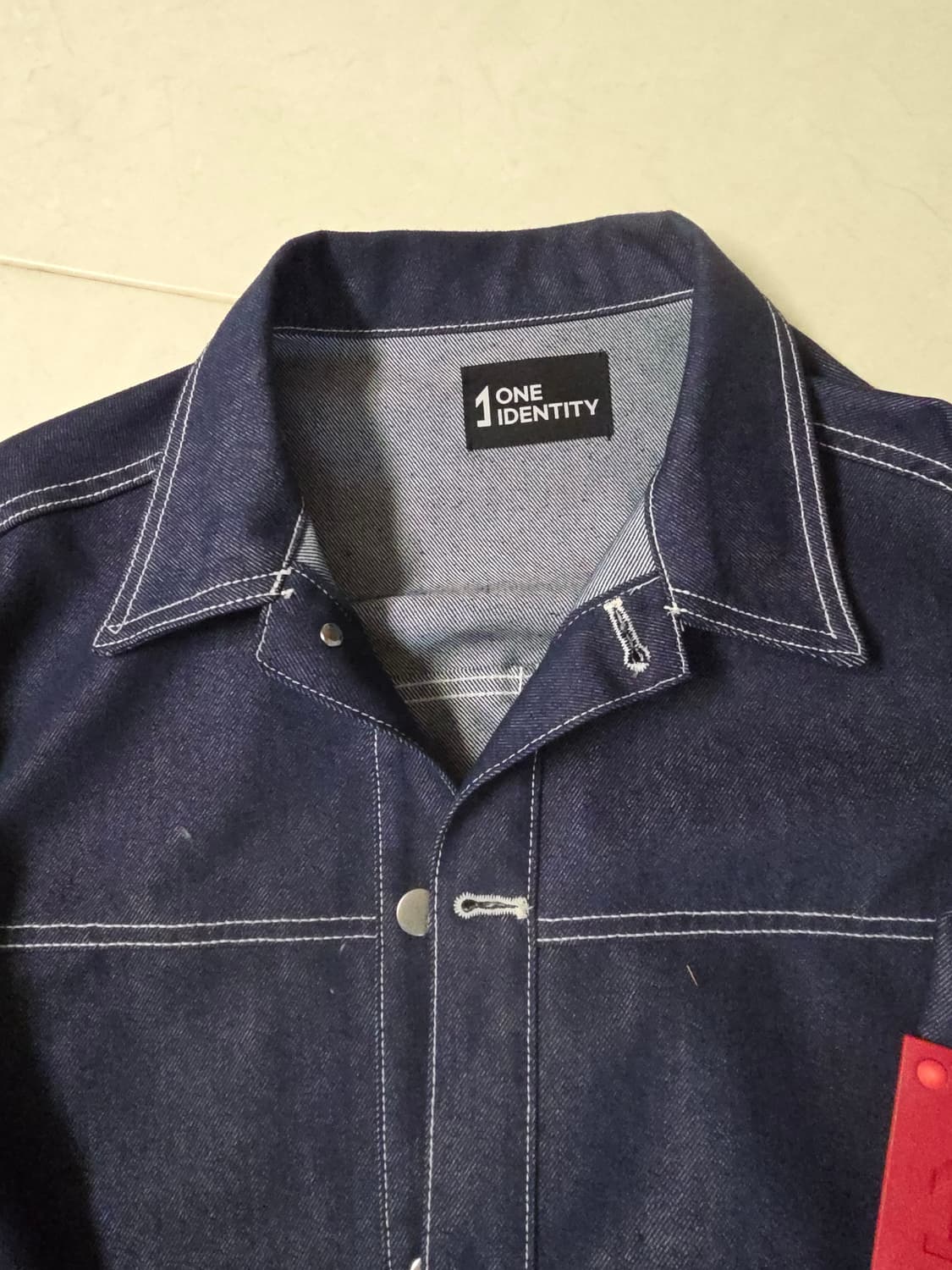 원아이덴티티 스티치 데님 자켓 XL 상품이미지4