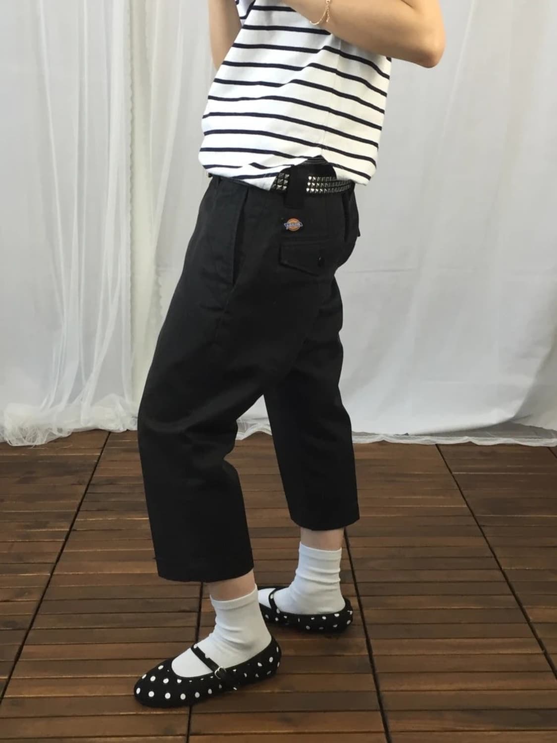 Dickies Black Cropped Work Pants 상품이미지3