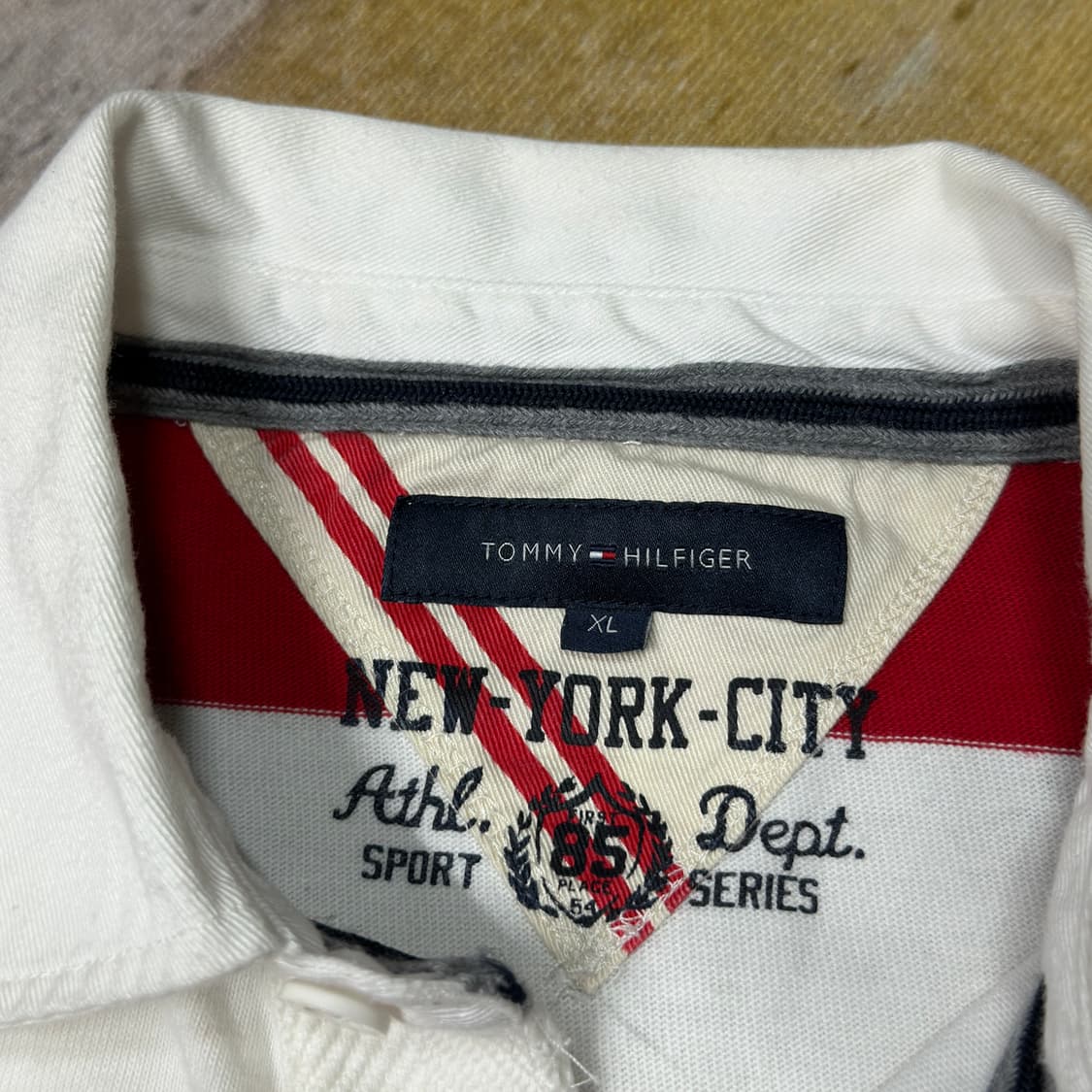 타미힐피거 usa 뉴욕 단가라 럭비티 XL 상품이미지3